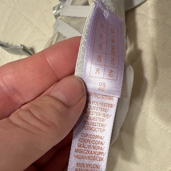 NWT Savage X Fenty Bra 40C Silver Metallic Pleated Bralette | Festival Lingerie - Picture 7 of 7